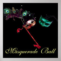 MARDI GRAS MASQUERADE BALL, schwarz