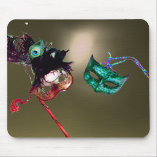 MARDI GRAS MASQUERADE grau Mousepad