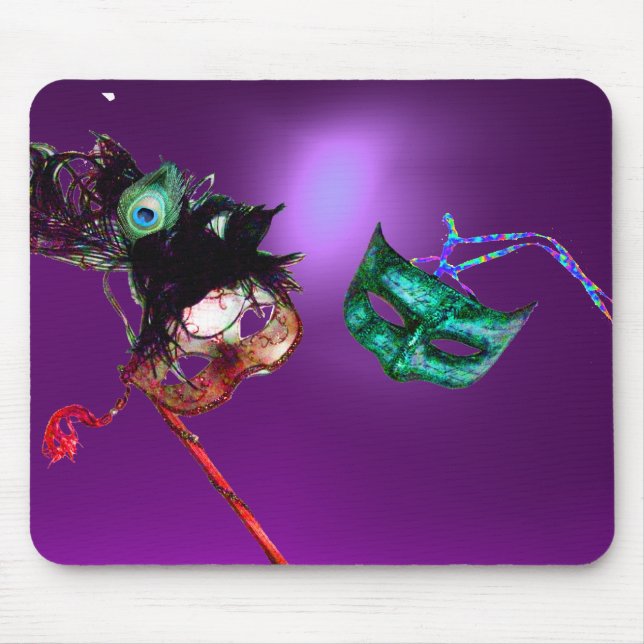 MARDI GRAS MASQUERADE lila Mousepad (Vorne)