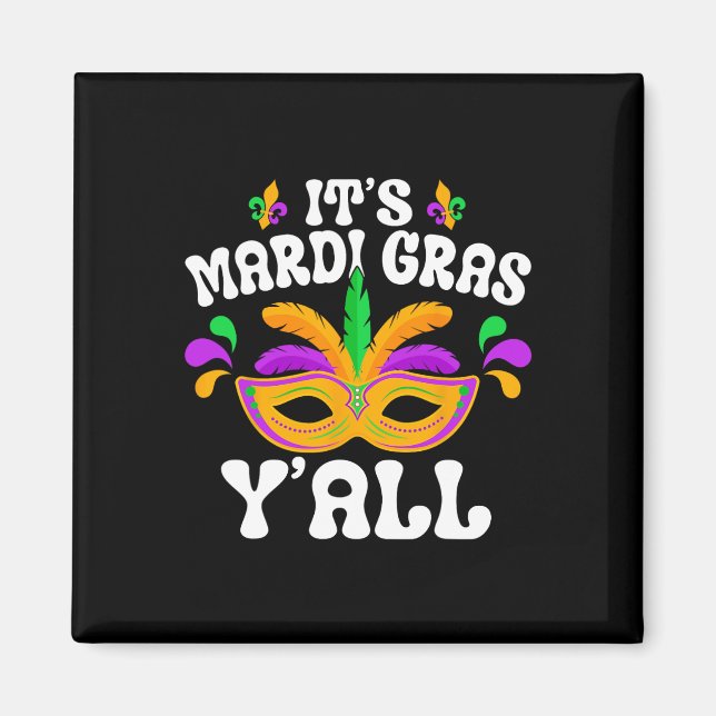 Mardi Gras Masquerade Mardi Paradies Kostüme Museo Magnet (Vorne)