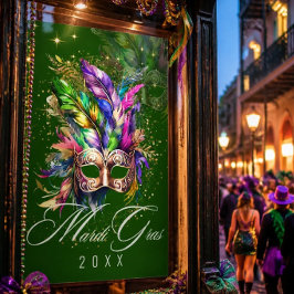 Mardi Gras Masquerade Mask | Grünes Poster