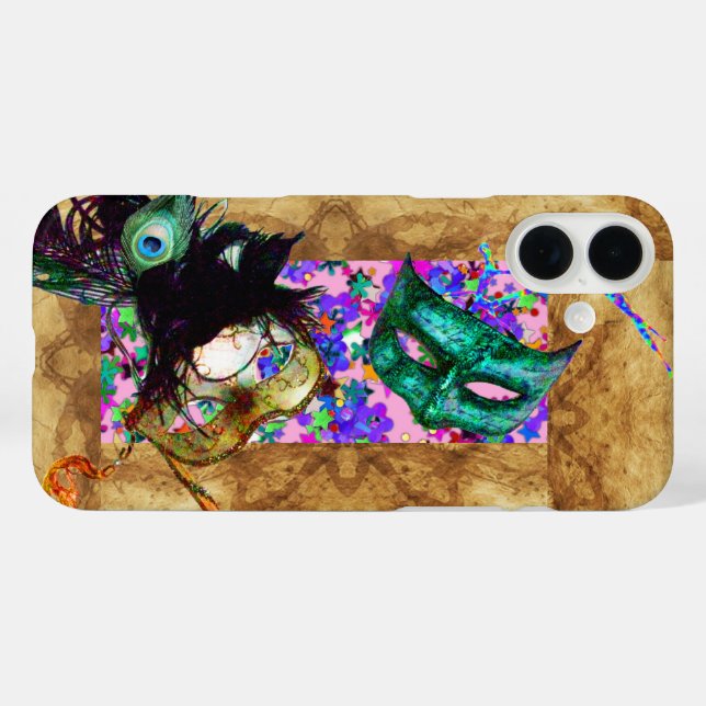 MARDI GRAS MASQUERADE Perchetti Case-Mate iPhone Hülle (Rückseite (Horizontal))