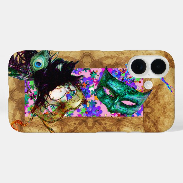 MARDI GRAS MASQUERADE Perchetti Case-Mate iPhone Hülle (Rückseite (Horizontal))