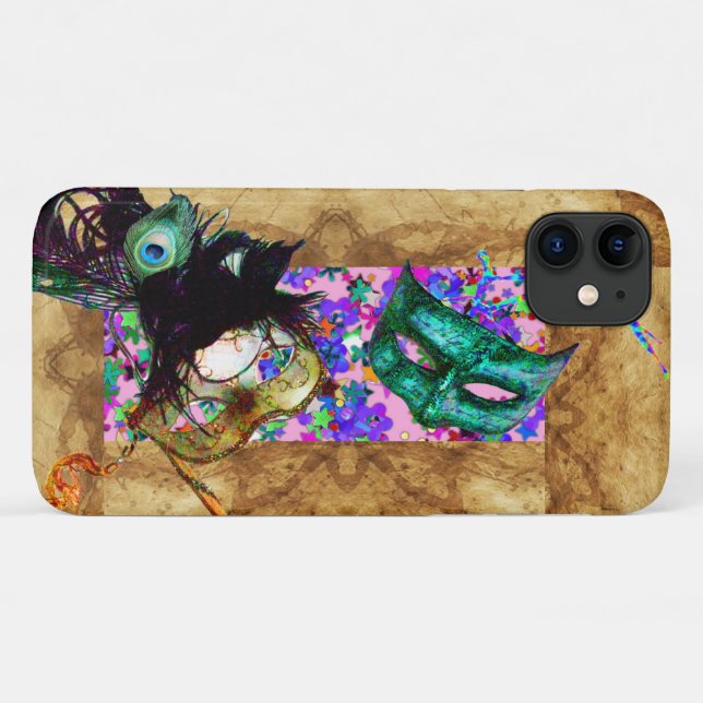 MARDI GRAS MASQUERADE Perchetti Case-Mate iPhone Hülle (Rückseite (Horizontal))
