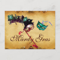 MARDI GRAS MASQUERADE Perchment
