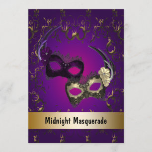 Mardi Gras Masquerade Prom Einladungen