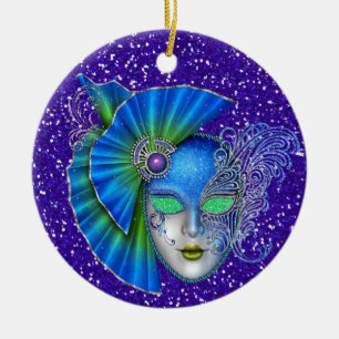 Mardi Gras - Masquerade - SRF Keramik Ornament