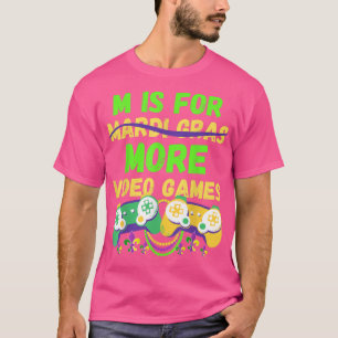 Mardi Gras Mens T-Shirt Gamers Video Games Control