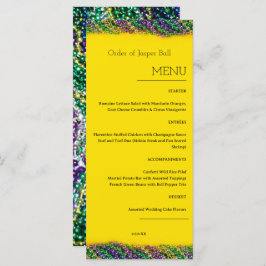 Mardi Gras Menu Menükarte