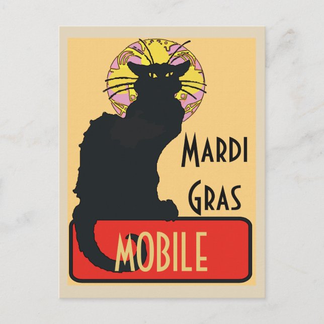 Mardi Gras, mobil, AL Postkarte (Vorderseite)