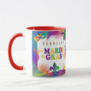 Mardi Gras Music Carnival Tropische Lilie Tasse