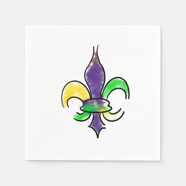 Mardi Gras Napkin Serviette (Vorderseite)