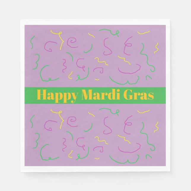 Mardi Gras Napkins Serviette (Vorderseite)