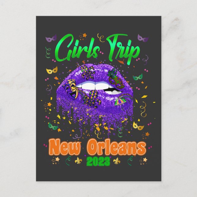 Mardi Gras New Orleans Club Postkarte (Vorderseite)