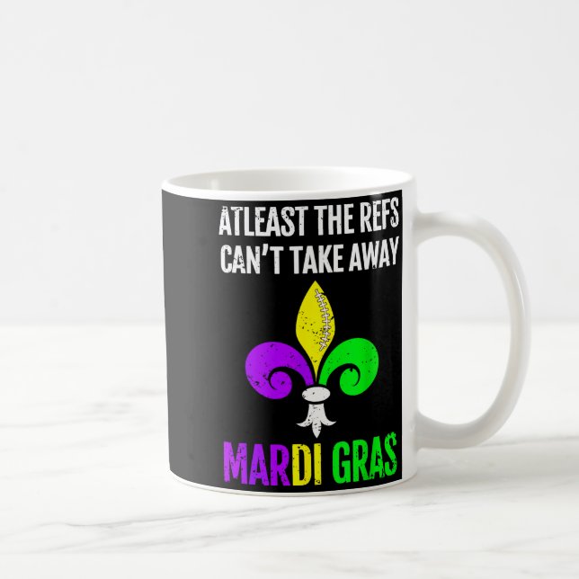 Mardi Gras New Orleans Funny Football Gift  Kaffeetasse (Rechts)