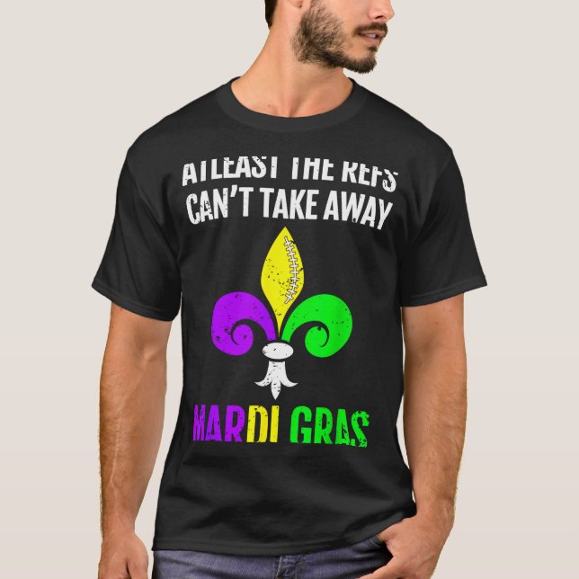 Mardi Gras New Orleans Funny Football Gift  T-Shirt (Vorderseite)