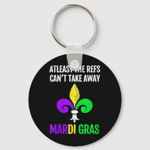 Mardi Gras New Orleans Funny Footbyll Geschenk Schlüsselanhänger