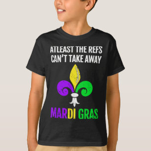 Mardi Gras New Orleans Funny Footbyll Geschenk T-Shirt