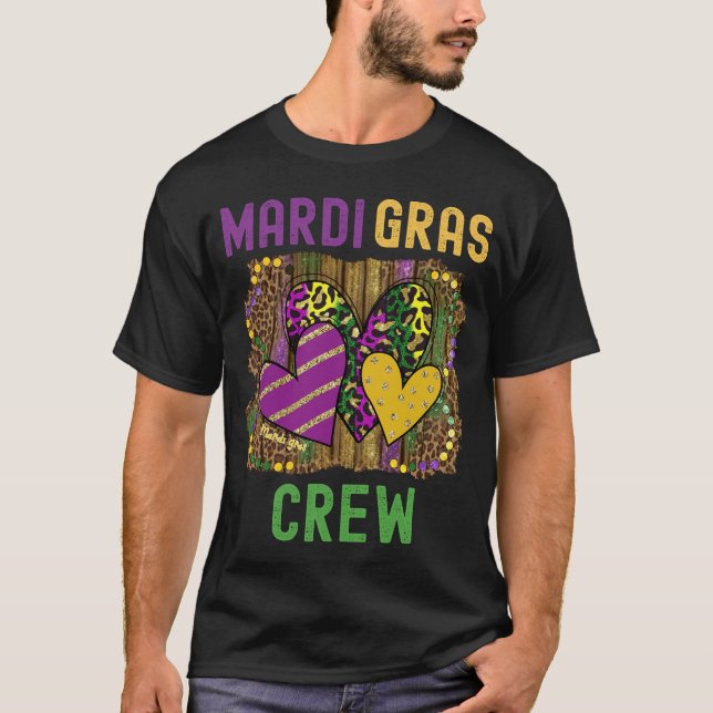 Mardi Gras New Orleans Funny Liebe Quotes Familie T-Shirt (Vorderseite)