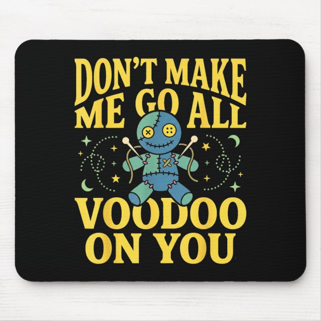 Mardi Gras New Orleans Hexe Voodoo Doktor Voodoo  Mousepad (Vorne)