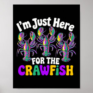 Mardi Gras New Orleans Ich bin nur hier für den Cr Poster