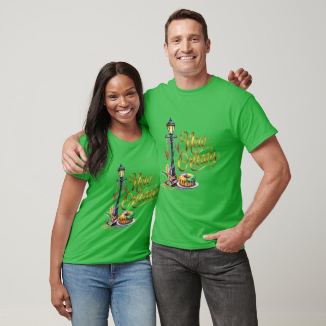 Mardi Gras New Orleans illustration T-Shirt (Unisex)