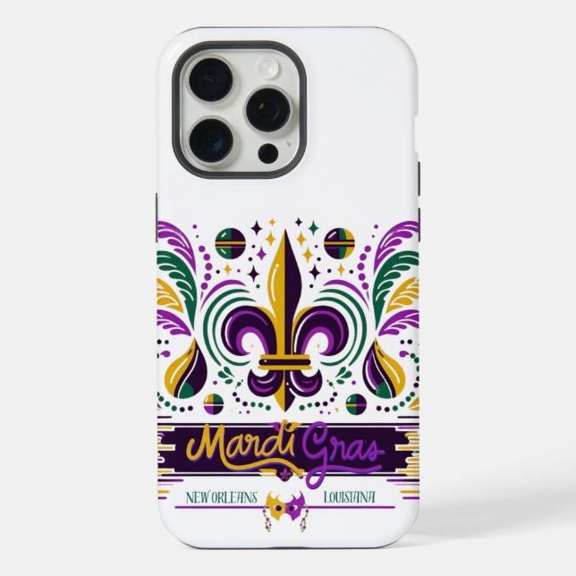 Mardi Gras New Orleans iPhone Hülle (Rückseite)