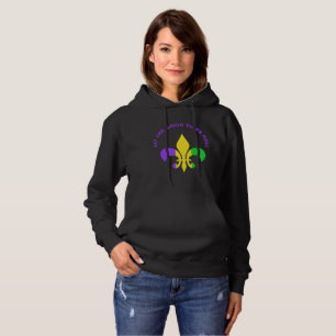 Mardi Gras New Orleans Louisiana Fleur-de-Lis Hoodie