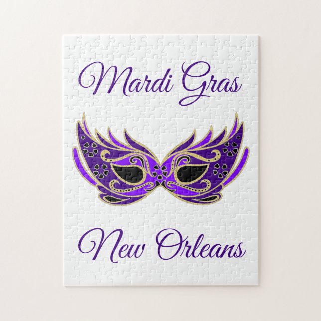 Mardi Gras New Orleans Mask Puzzle (Vertikal)