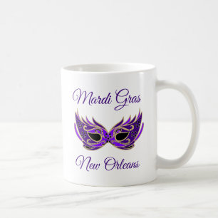Mardi Gras New Orleans Mask Tasse