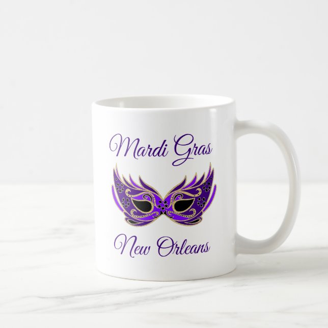 Mardi Gras New Orleans Mask Tasse (Rechts)