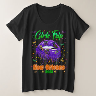 Mardi Gras New Orleans New Orleans Club Große Größe T-Shirt