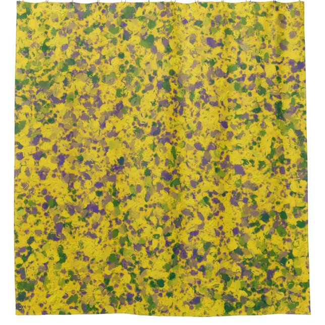 Mardi Gras Oil Abstrakt Duschvorhang (Vorderseite)