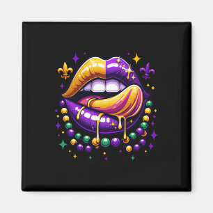 Mardi Gras-Outfit Kostüm Männer Frauen Mardi Gras  Magnet
