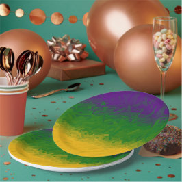 Mardi Gras Paint Pappteller