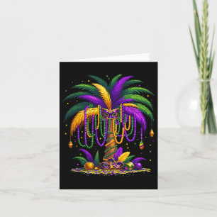 Mardi Gras Palm Tree Hawaiian Tropical Party Men W Karte