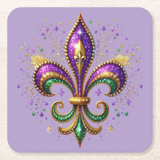 Mardi Gras Paper Coaster Rechteckiger Pappuntersetzer