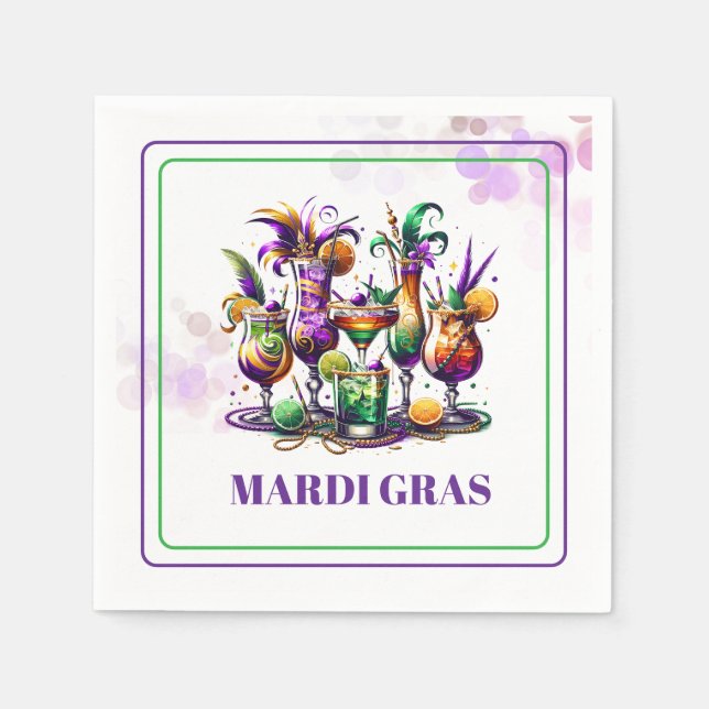 Mardi Gras Paper Napkins Serviette (Vorderseite)