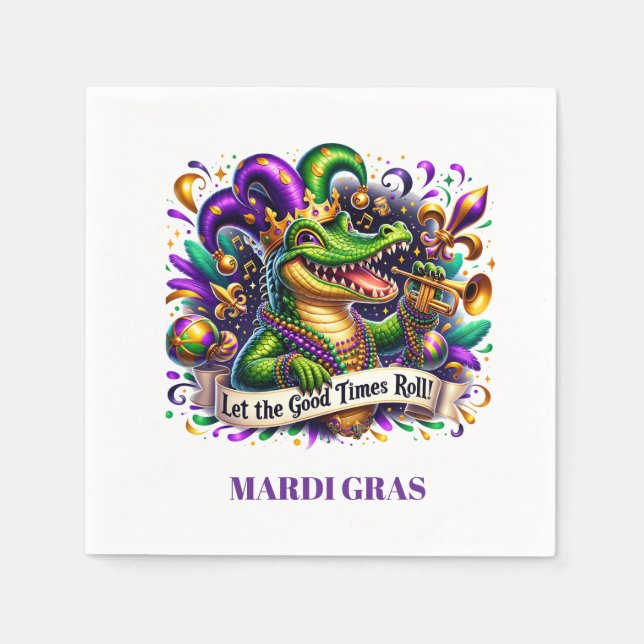 Mardi Gras Paper Napkins Serviette (Vorderseite)