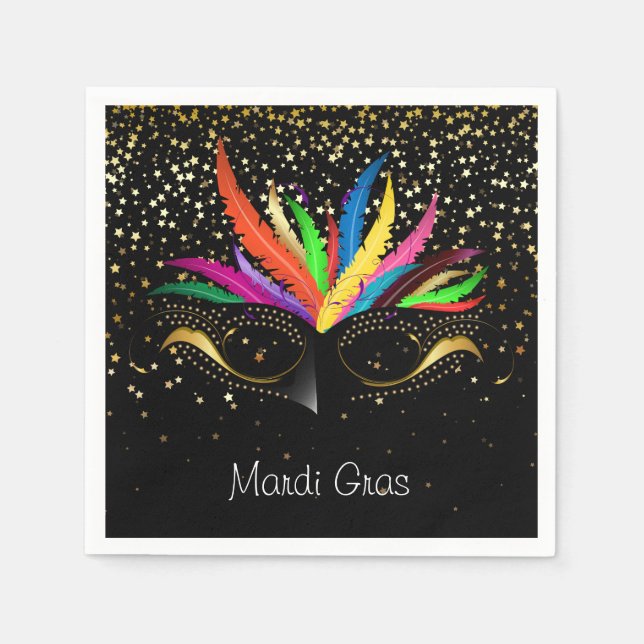 Mardi Gras Paper Napkins Serviette (Vorderseite)