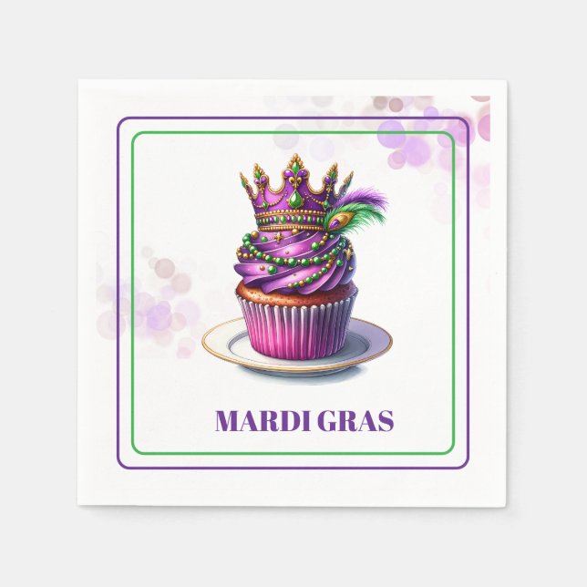Mardi Gras Paper Napkins Serviette (Vorderseite)