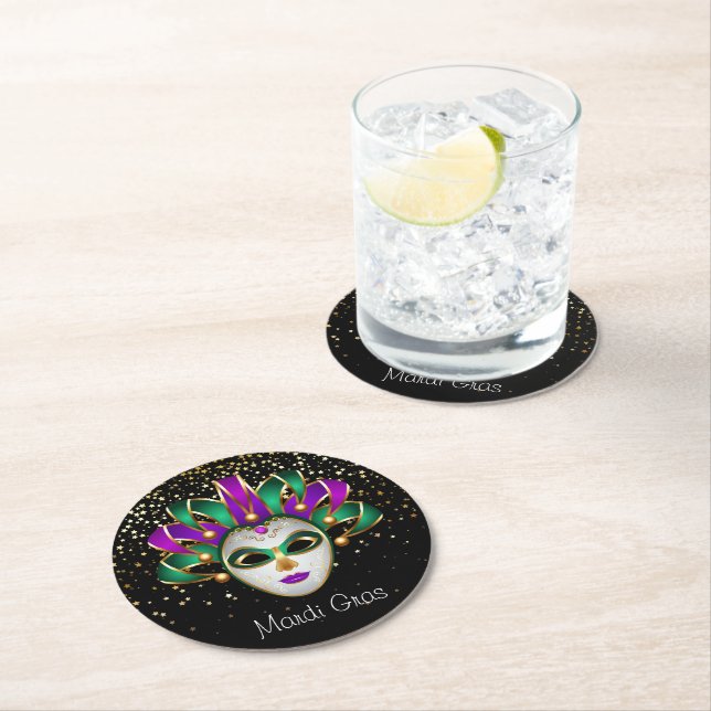 Mardi Gras Paper Untersetzer (Vor Ort)