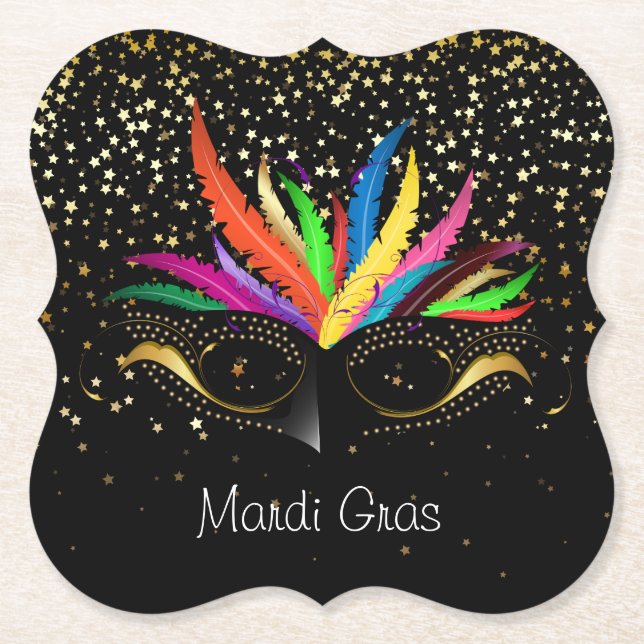 Mardi Gras Paper Untersetzer (Vorderseite)