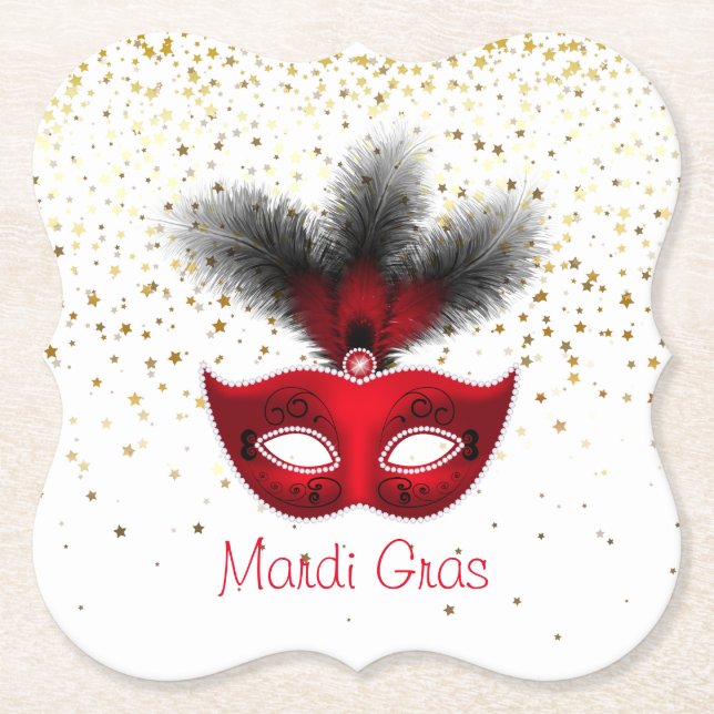 Mardi Gras Paper Untersetzer (Vorderseite)