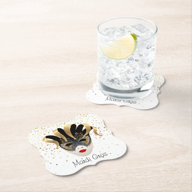 Mardi Gras Paper Untersetzer (Vor Ort)