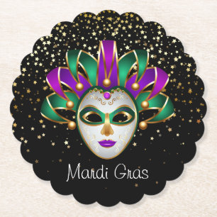 Mardi Gras Paper Untersetzer