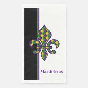 Mardi Gras Papier Handtücher Serviette