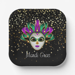 Mardi Gras Pappteller