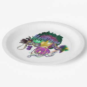 Mardi Gras Pappteller