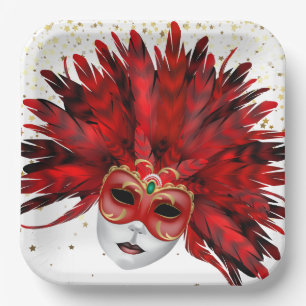 Mardi Gras Pappteller